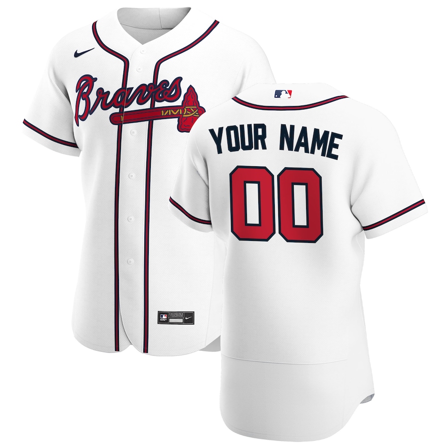 Atlanta Braves Custom Letter and Number Kits for Home Jersey Material Vinyl